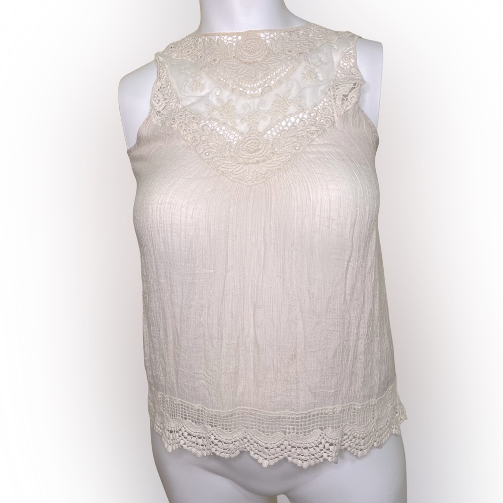 Vintage Boho Sleeveless Blouse